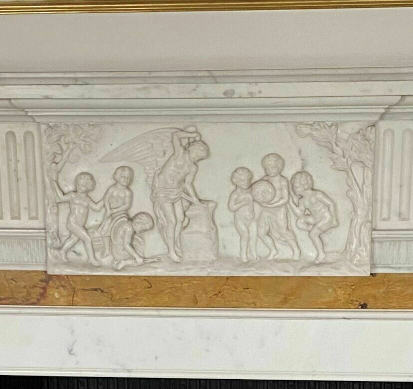 Georgian Revival Marble Antique Fire Surround Fireplace Reclaimed Hearth Royal photo buy