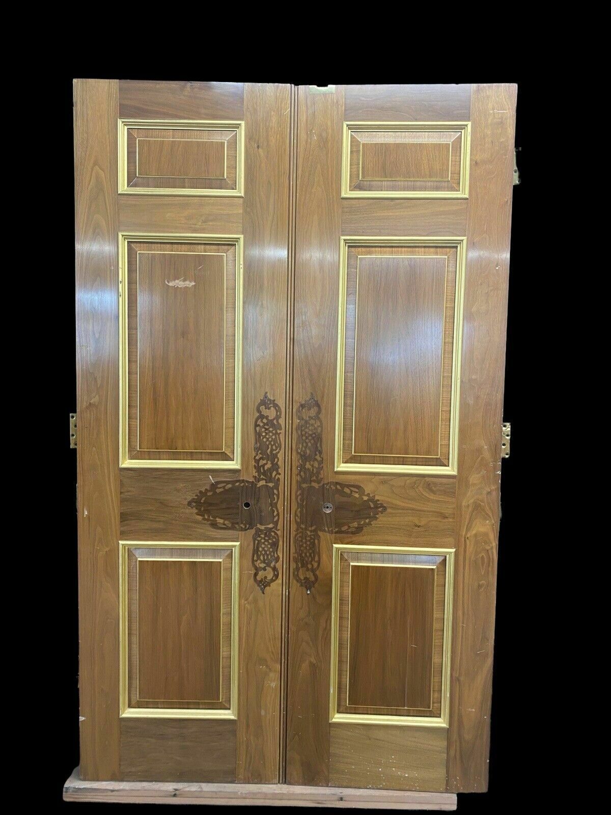Solid Mahogany Louis XV Double Doors Period Reclaimed Hardwood Royal Provenance photo 2655.0