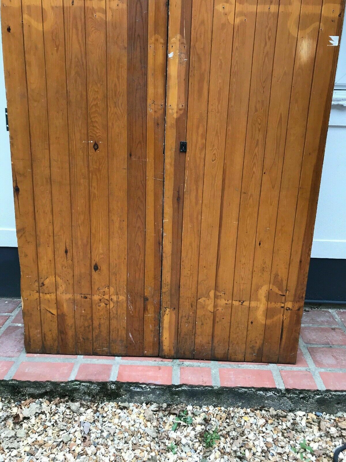 Large Tudor Church Door Set Antique Period Reclaimed Old Arched Nordic Pine Wood photo 2001.0