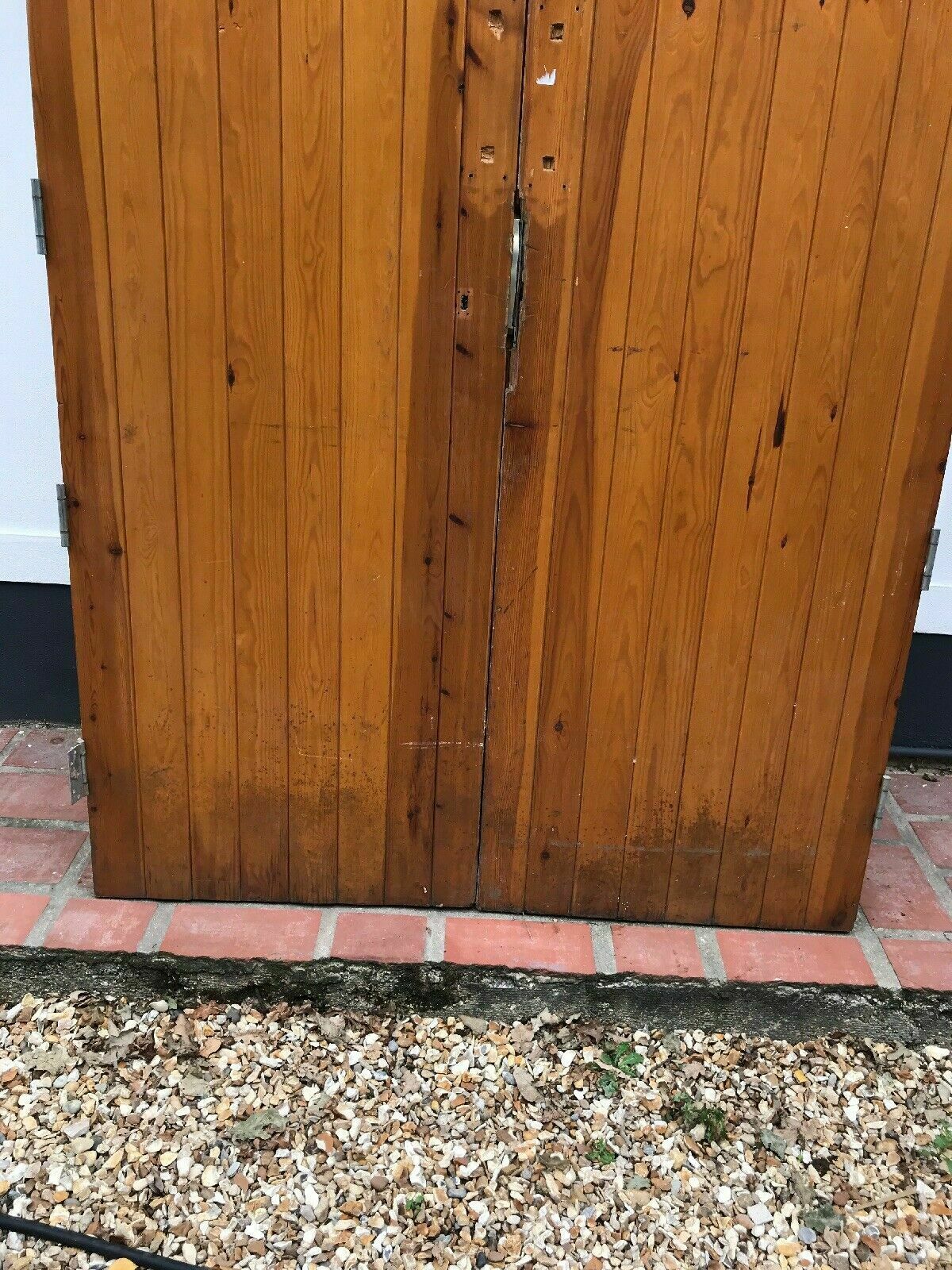 photo for sale Large Tudor Church Door Set Antique Period Reclaimed Old Arched Nordic Pine Wood