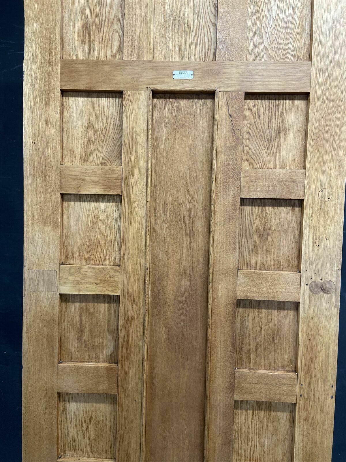 Solid Oak Front Door Arts Crafts Old Period Antique Glass Reclaimed Wood Iron photo buy