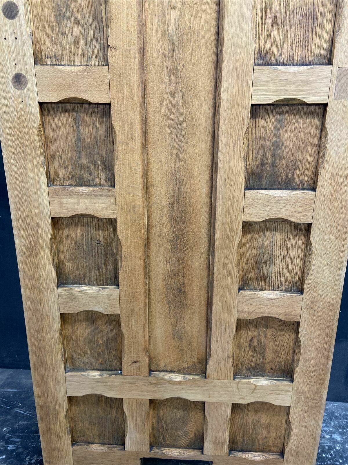 photo for sale Solid Oak Front Door Arts Crafts Old Period Antique Glass Reclaimed Wood Iron