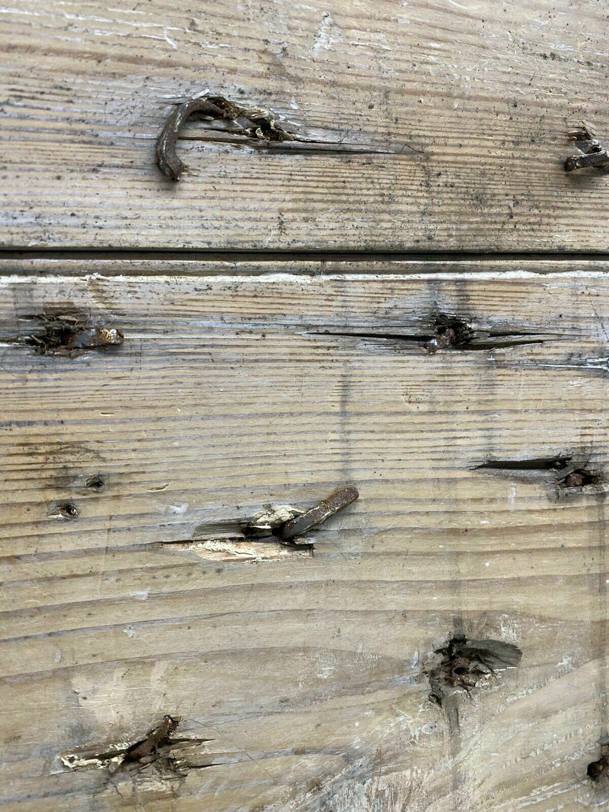 photo vintage 18th Century Front Door Old Period Wood Antique Reclaimed Hand Made Nails Bolts