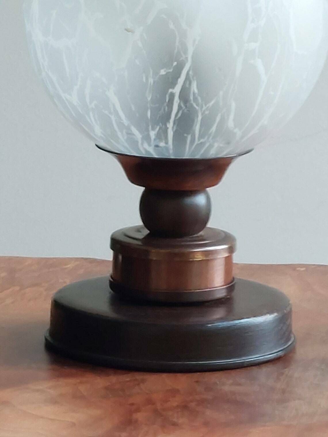 Vintage Bedside Lamps  Pair  Vintage Desk Lamps  Vintage Table Lamps  Mid Century Modern Interior  Mcm Bedside Lamps  1970s photo for sale