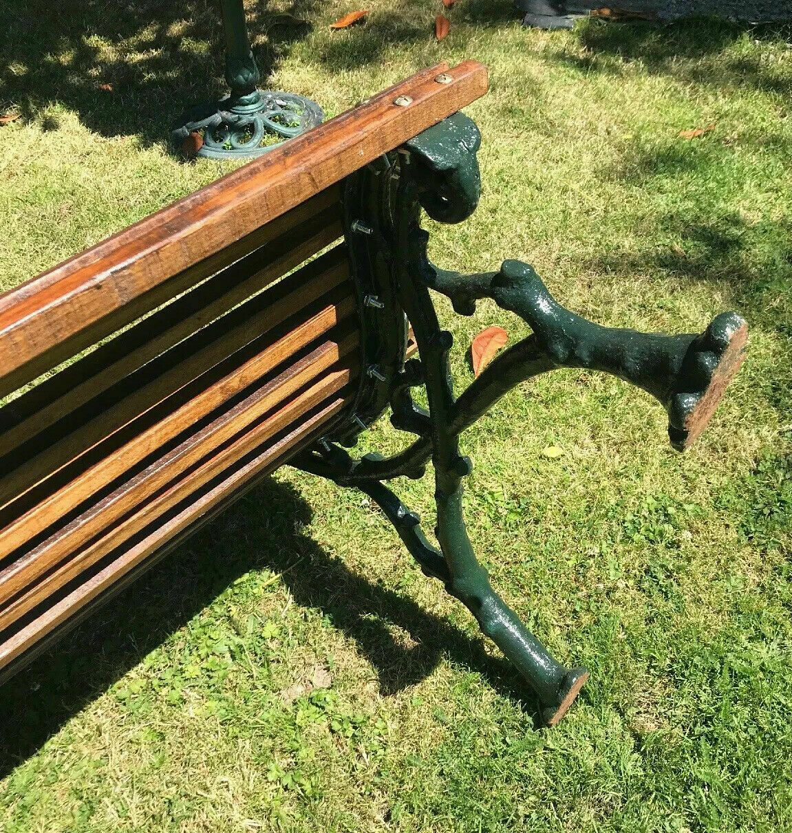 Old Victorian Antique Cast Iron Bench Period Reclaimed Seat Rare Roll Top Chair photo furniture