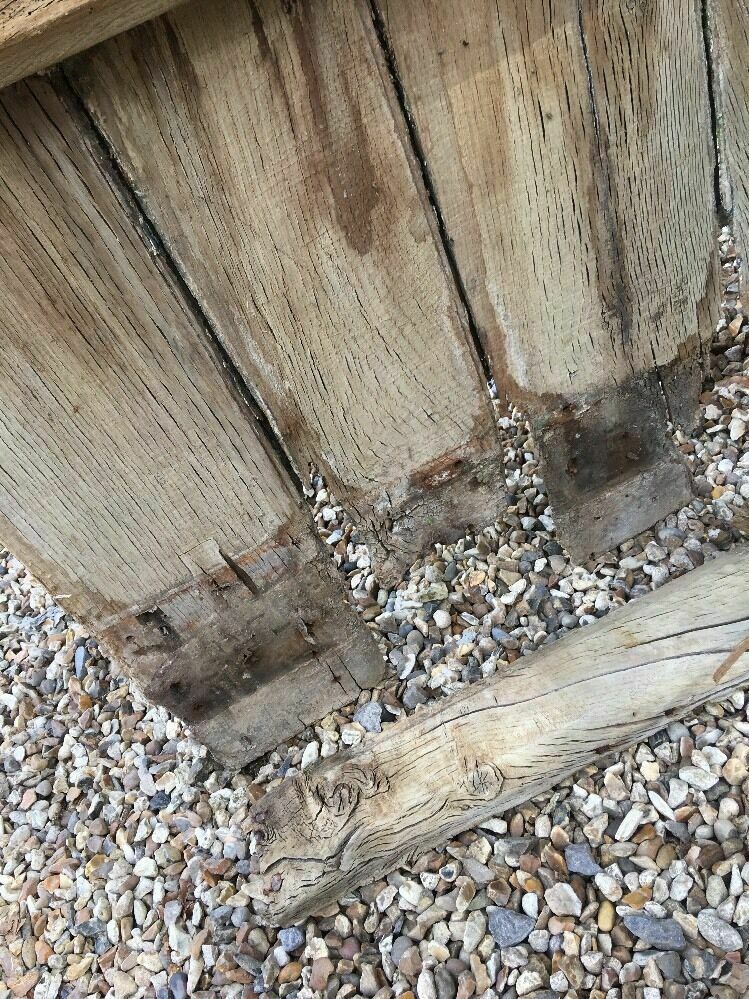photo for sale Solid Oak Front Door Period Wood Reclaimed Rustic Antique 1600s Old Wood Iron