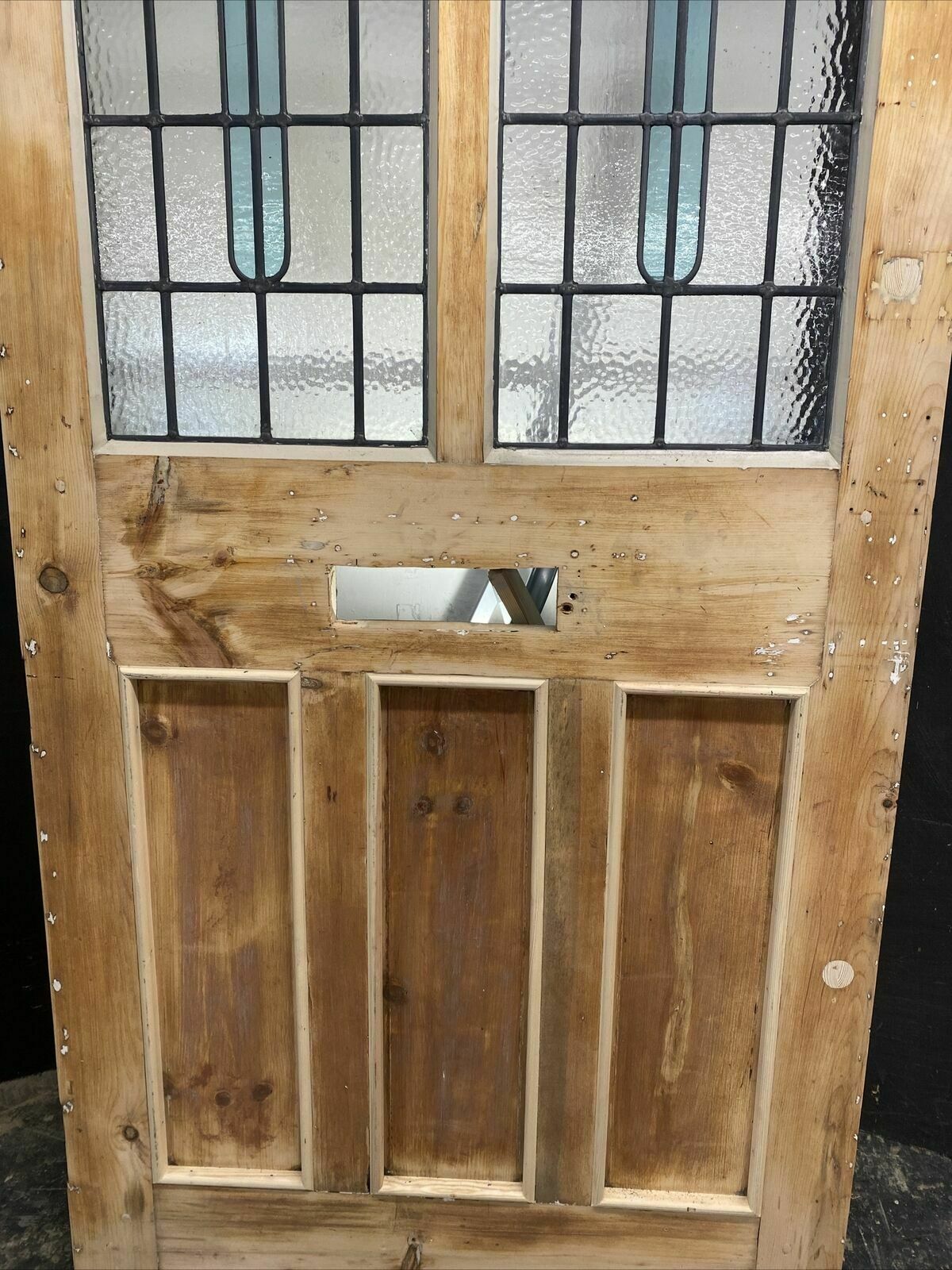 photo furniture Large Victorian Stained Glass Front Door Antique Period Reclaimed Old Lead Wood