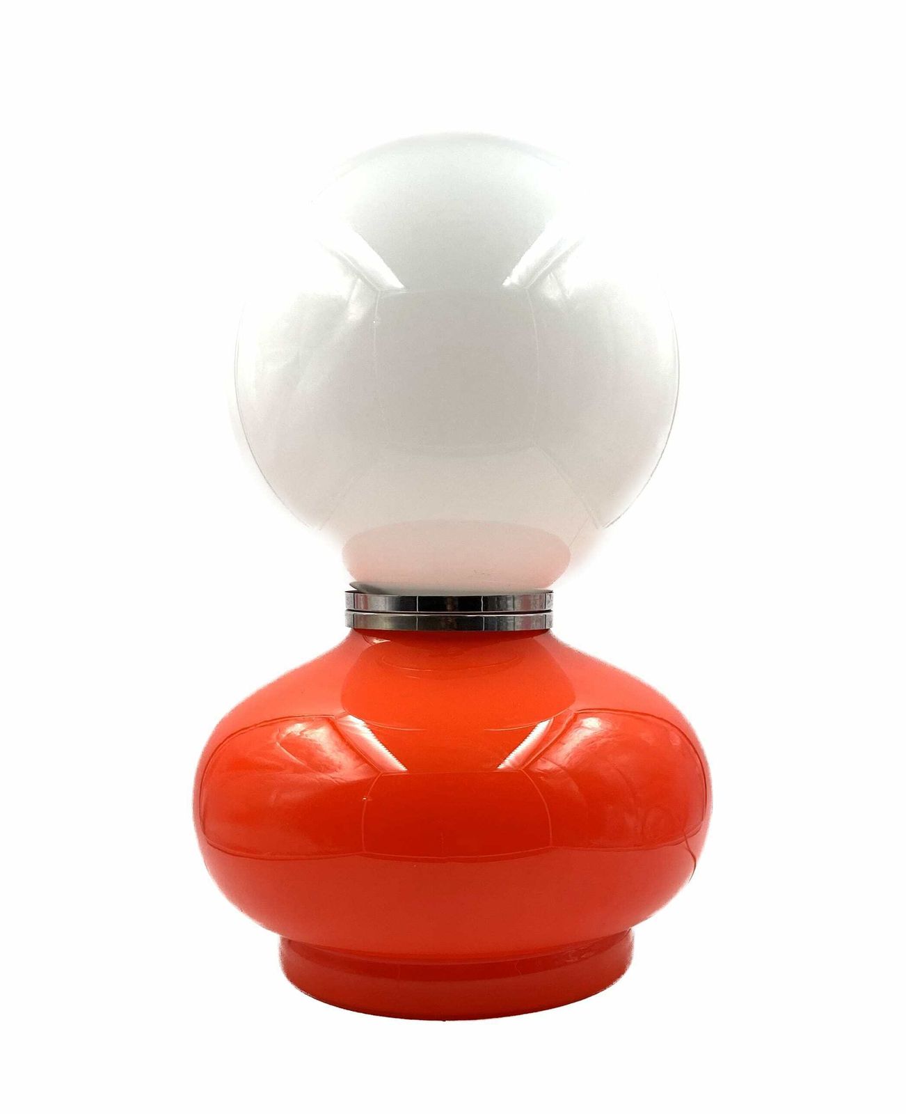 photo for sale Carlo Nason, Space Age Red Murano Glass Table Lamp, Av Mazzega, 1970s