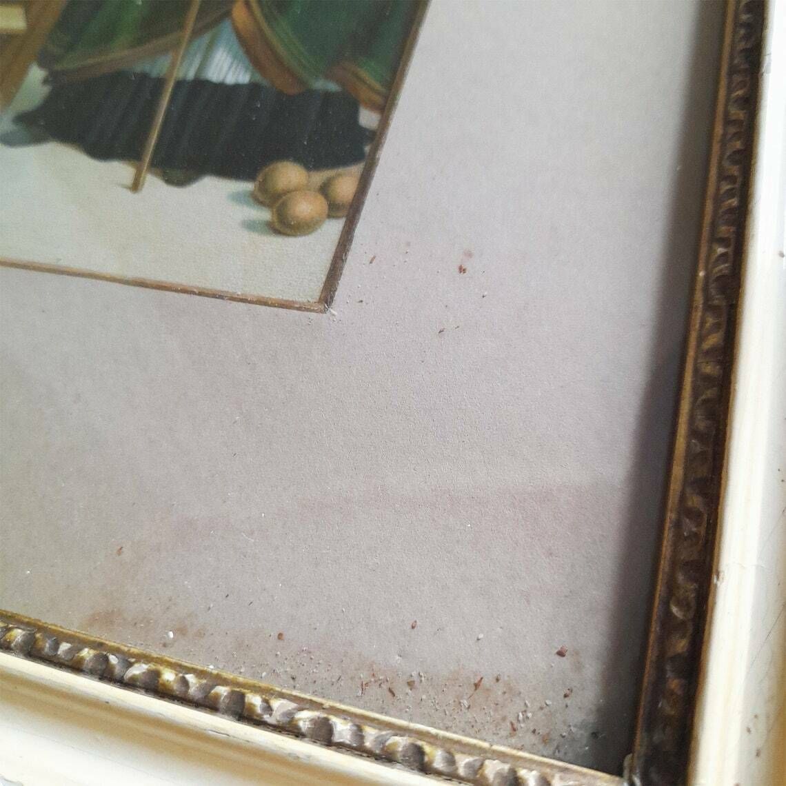 photo furniture Antique Framed Religious Lithograph   Salve Mater Christi   The Ansidei Madonna Christ   Raphael 1505   Virgin Mary & Child   Wall Décor