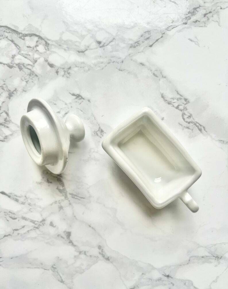 Antique Porcelain Herbal Tea Maker In White Porcelain   French Coffee Maker Teapot Kitchen Rustic France Limoges Porcelain photo Home Decor