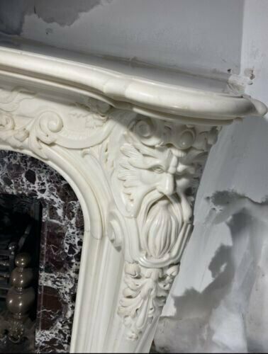 Rarest Louis XV Marble Antique Fire Surround Fireplace Reclaimed Hearth Royal photo 147500.0