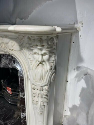 Rarest Louis XV Marble Antique Fire Surround Fireplace Reclaimed Hearth Royal photo buy
