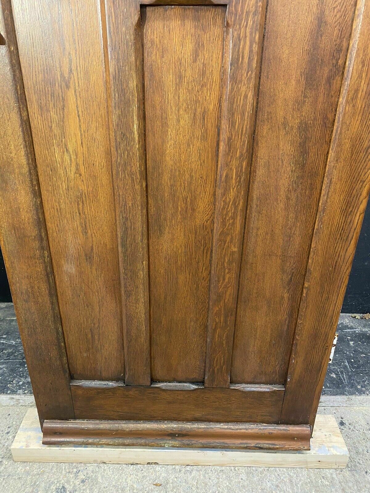 Solid Oak Front Door Arts Crafts Old Period Antique Glass Reclaimed Wood Iron photo buy