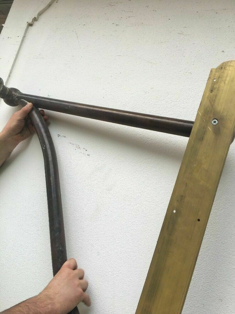 photo furniture Xl Solid Brass Art Nouveau Victorian Door Handle Pull Push Manor Vestibule Old