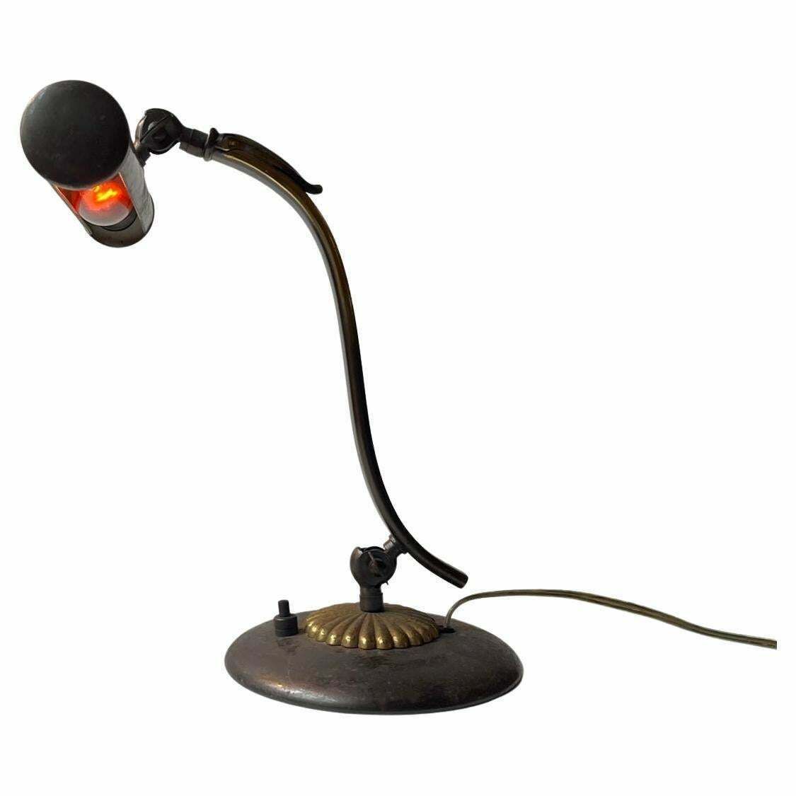 Art Deco Piano Lamp In Brass Scandinavian 1930s