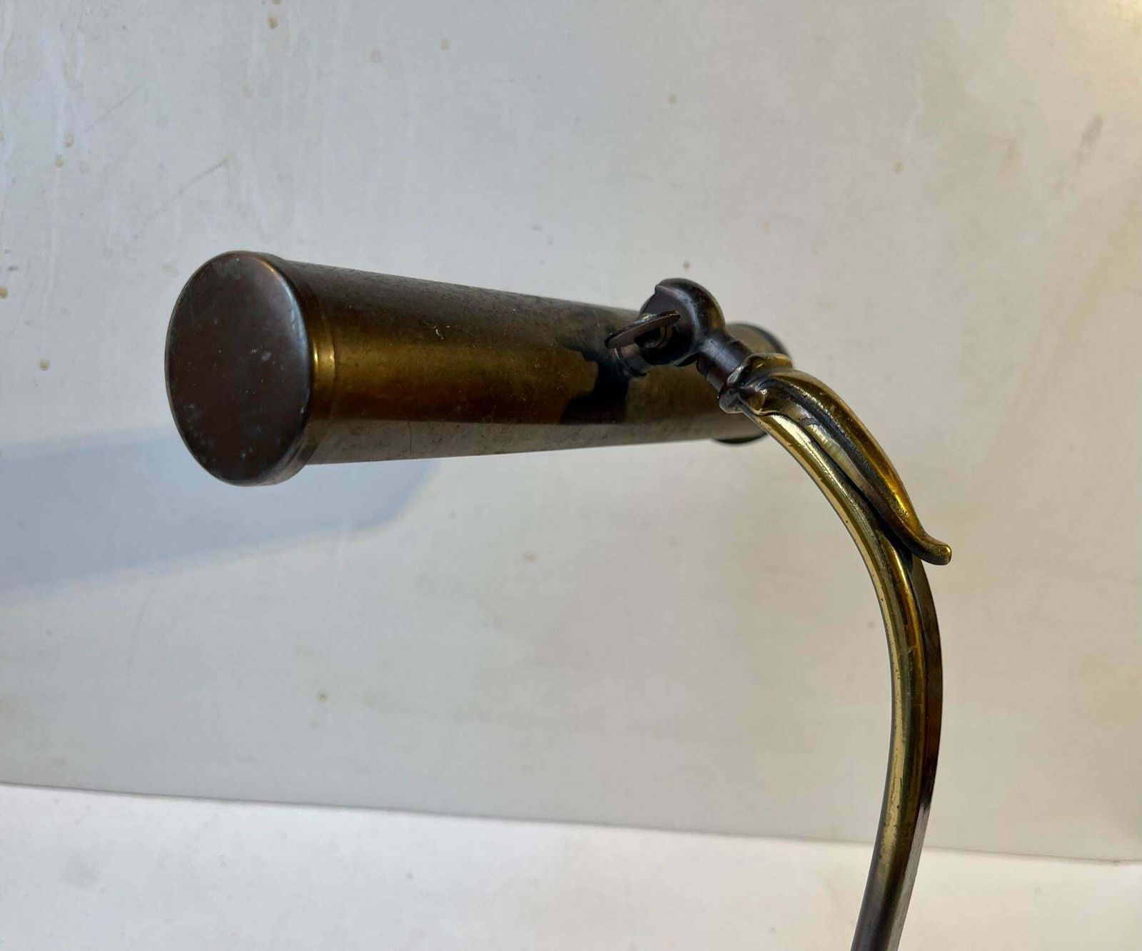 Art Deco Piano Lamp In Brass Scandinavian 1930s photo for sale