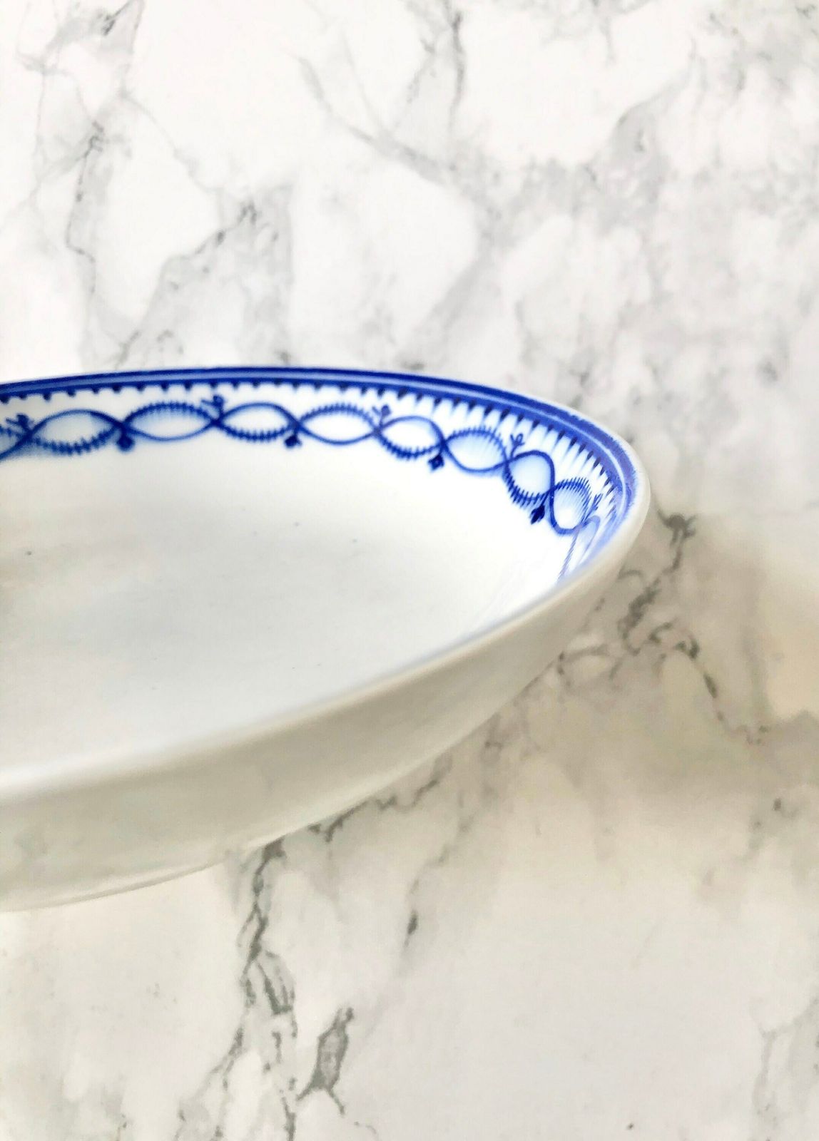 French Manufacture Of Tournai, 18th Century Period   Rare White And Blue Porcelain Cup And Saucer photo 73.0
