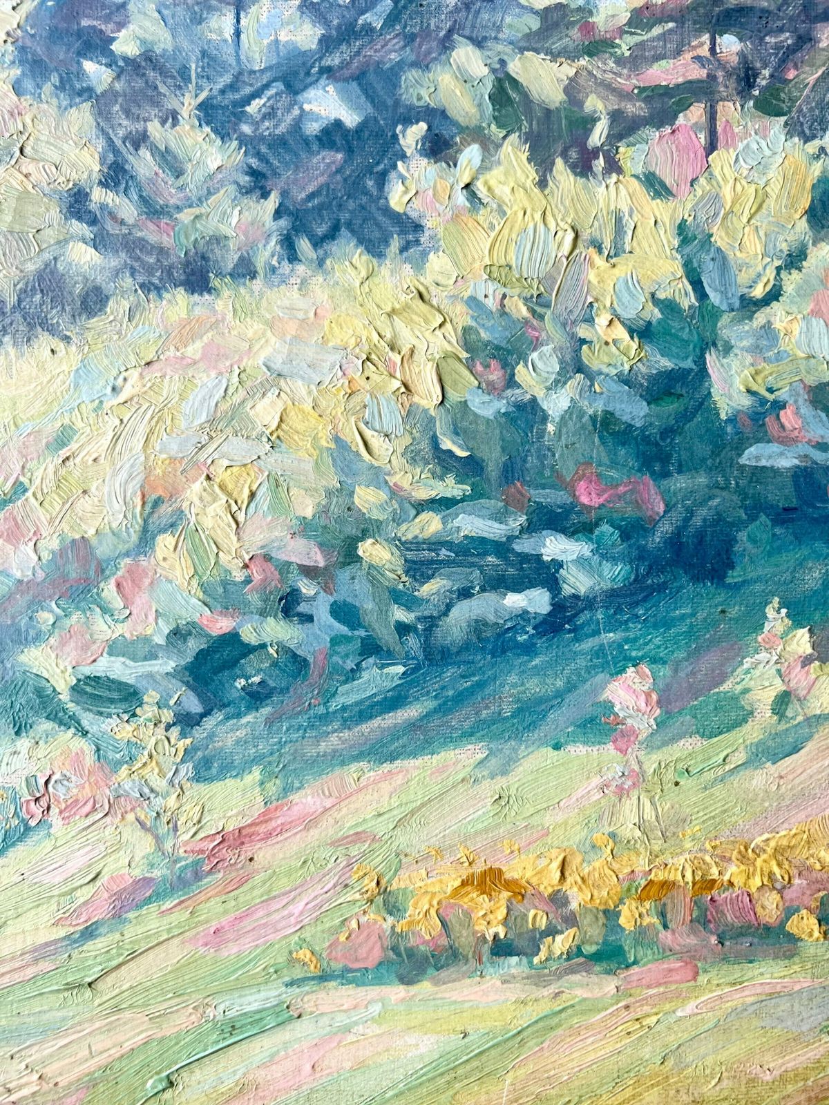 Antique Original French Impressionist Oil On Canvas Showing A Landscape Of Forests And Clearings   Signed C. Himmel And Dated 21 Lower Right photo furniture
