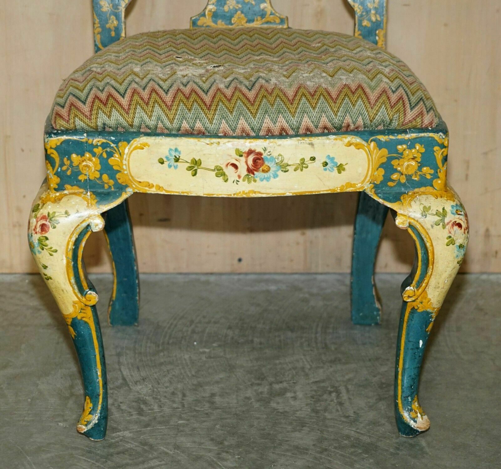 photo furniture Pair Of Antique Regency Chairs & Matching Table From Glenalmond Estate Scotland