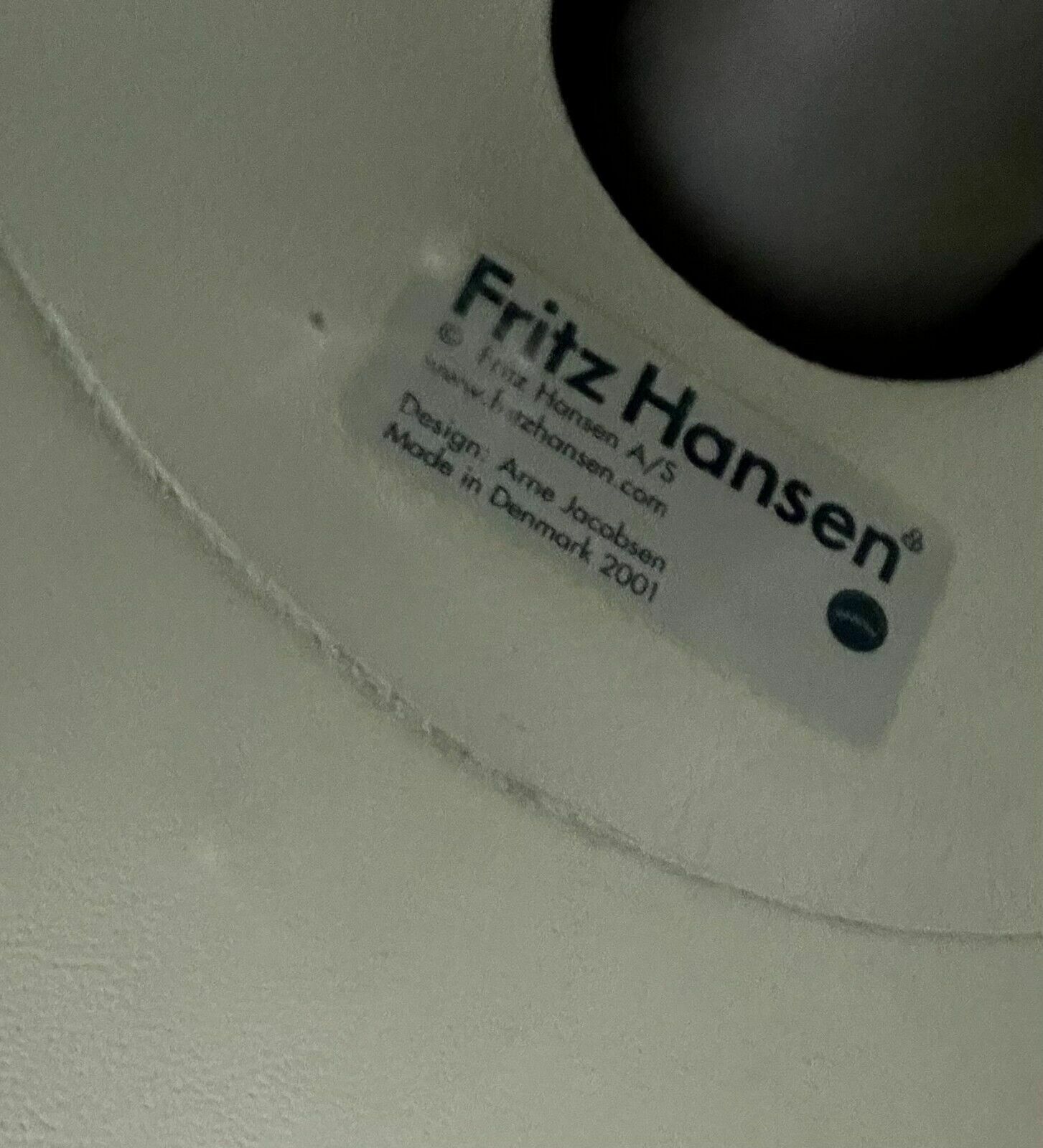Rrp £17,649 Stamped Fritz Hansen Cream Leather Egg Chair & Ottoman Footstool photo Furniture