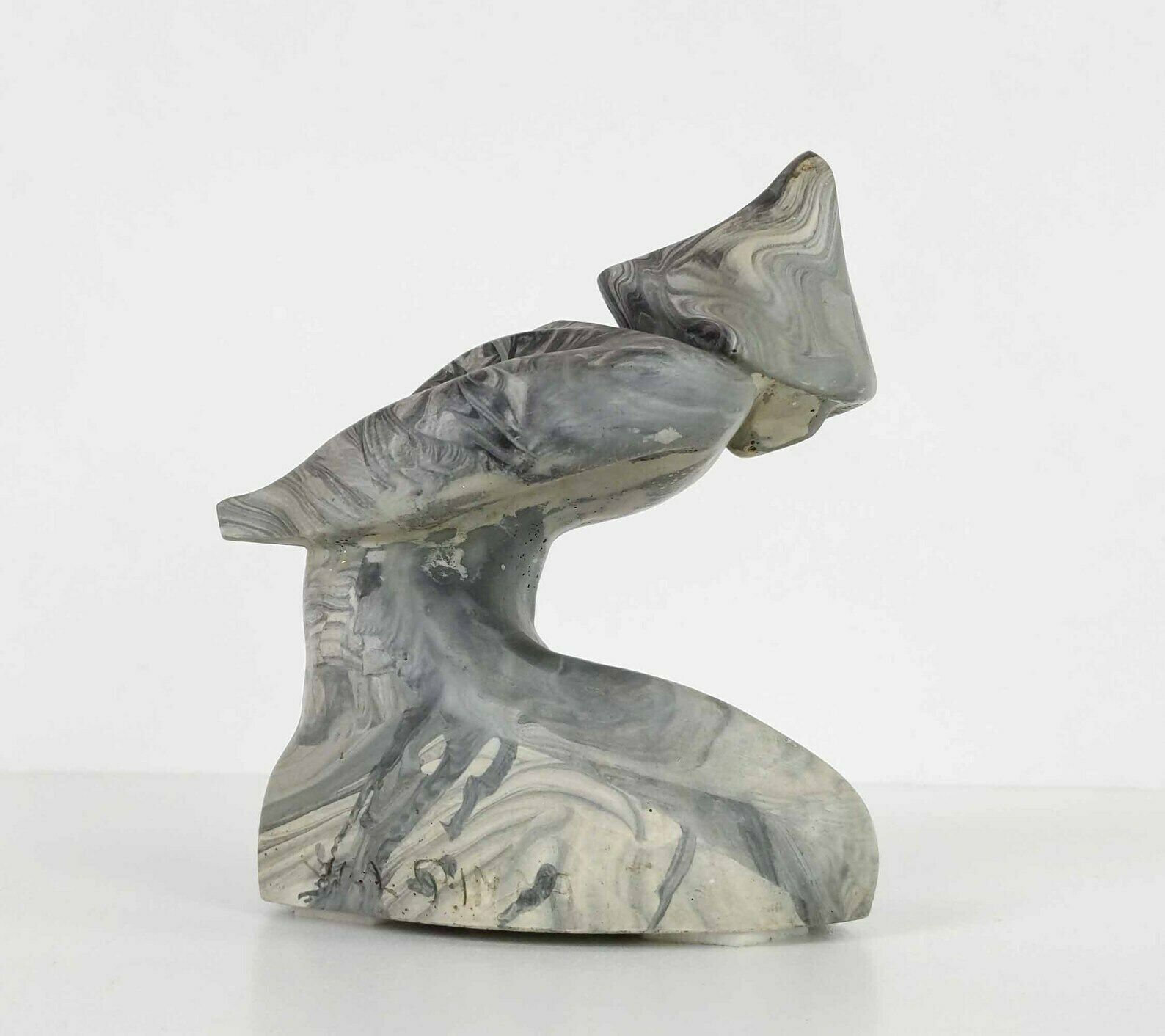 photo for sale French Statue, Signed French Sculpture By Willy Pinna, French Ceramic Sculpture, Composite Marble Decorative Statue