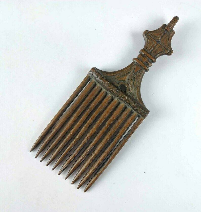 Antique Religious Comb, Antique Liturgical Comb, Antique Christian Comb, Antique Priests Hair Comb, Antique Wooden Comb, Antique Monks Comb photo 222.0