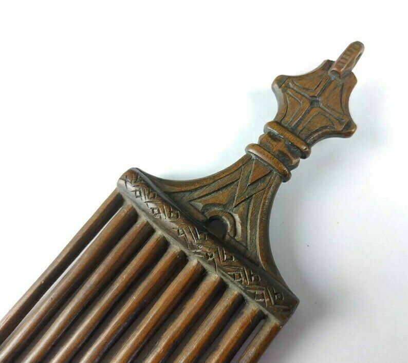 Antique Religious Comb, Antique Liturgical Comb, Antique Christian Comb, Antique Priests Hair Comb, Antique Wooden Comb, Antique Monks Comb photo buy