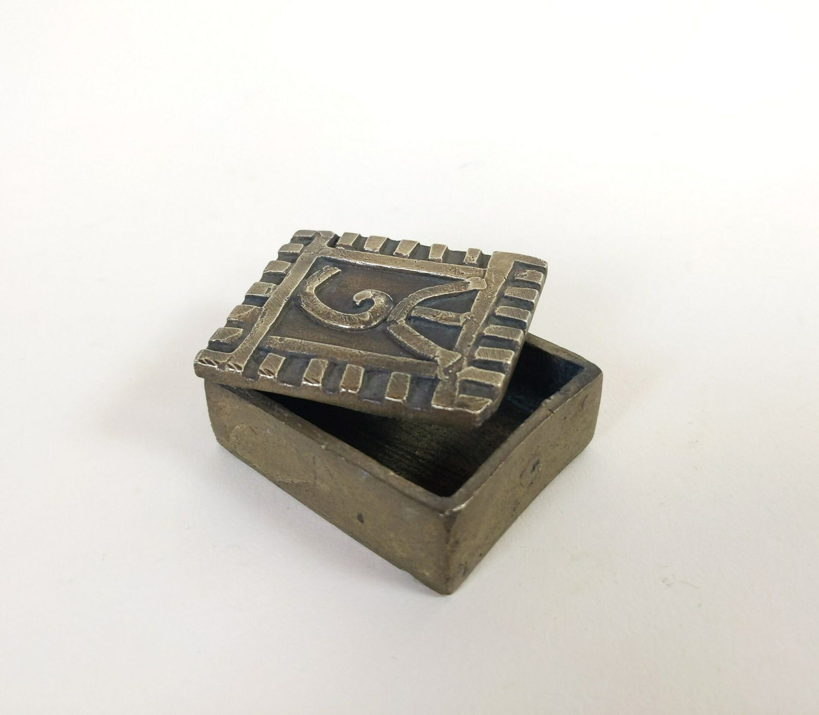 West Africa Ghana Ashanti Akan Gold Dust Box Late 19th Century To Early 20th Century, Antique African Art photo for sale