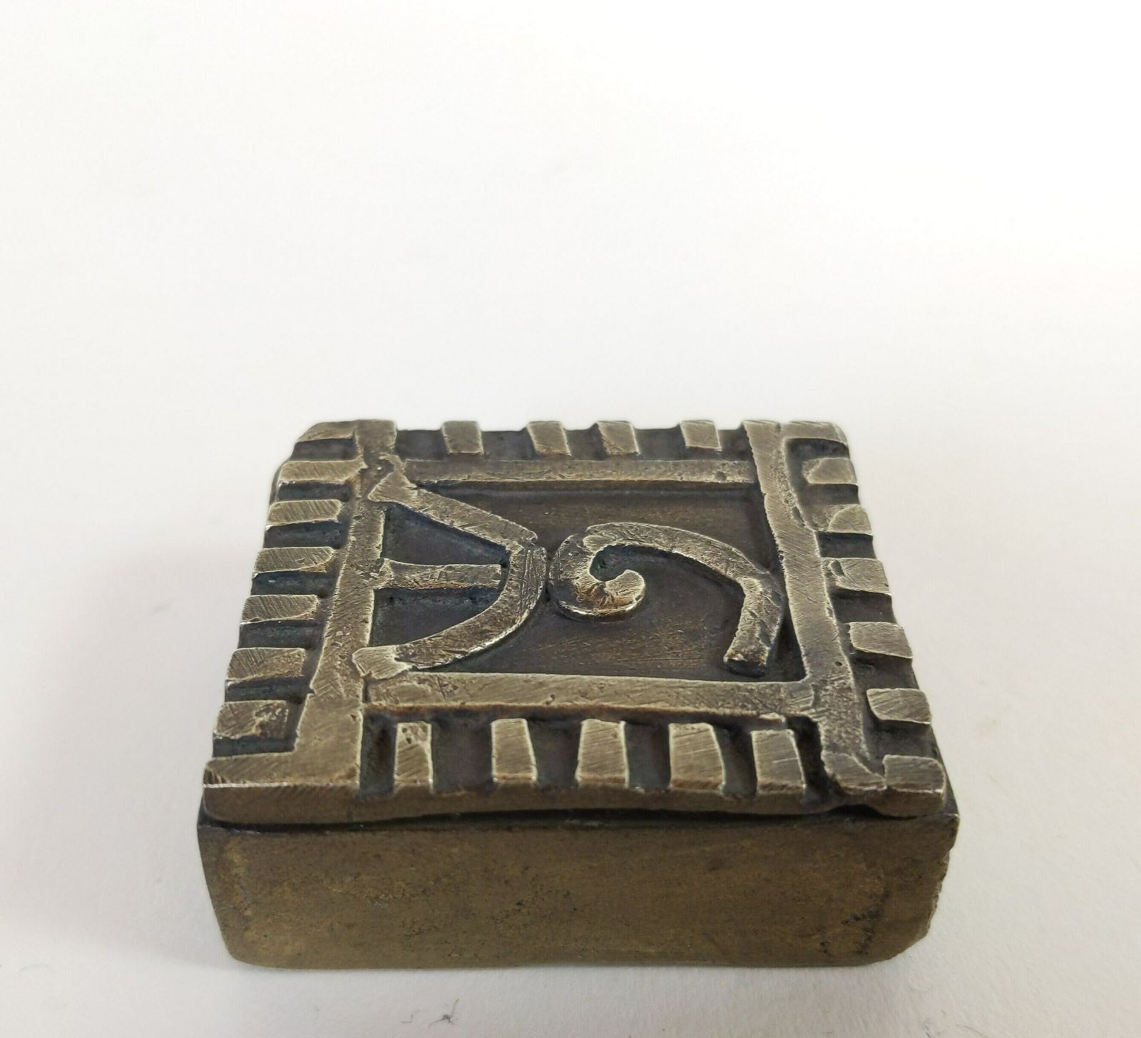 West Africa Ghana Ashanti Akan Gold Dust Box Late 19th Century To Early 20th Century, Antique African Art photo buy