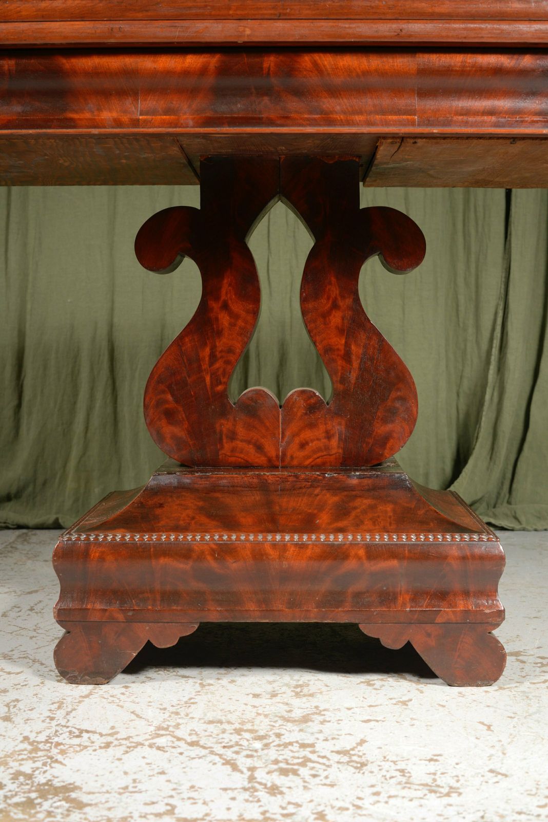 A Rare American Mahogany Folding Tea Table By J. Malburg, Philadelphia   C.1840 photo furniture