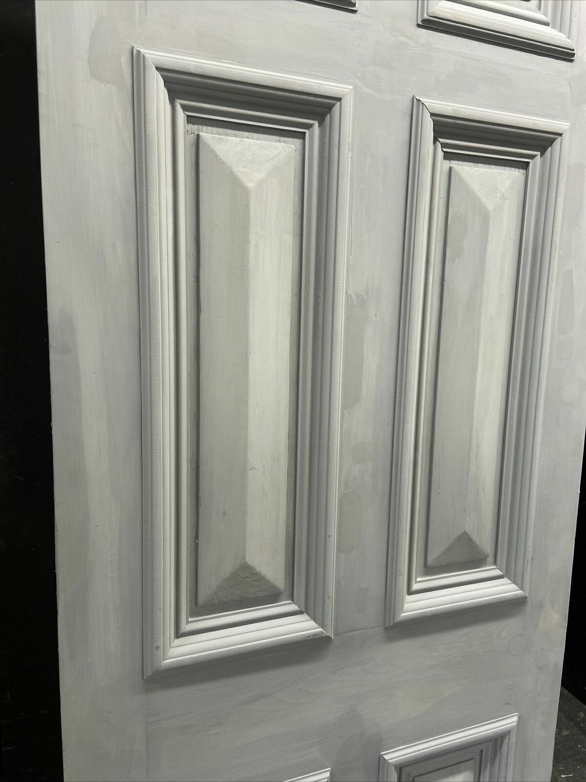 Tall Georgian Regency Front Door Period Old Reclaimed Antique Rebuilt Wood Pine photo vintage