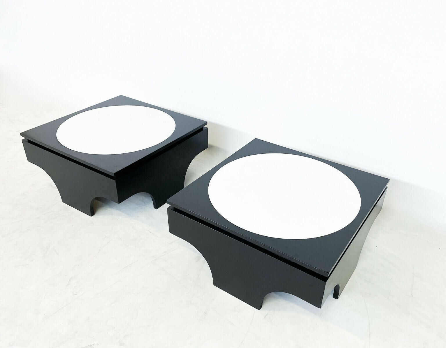 Pair Of Mid Century Side Tables By Emiel Veranneman photo for sale