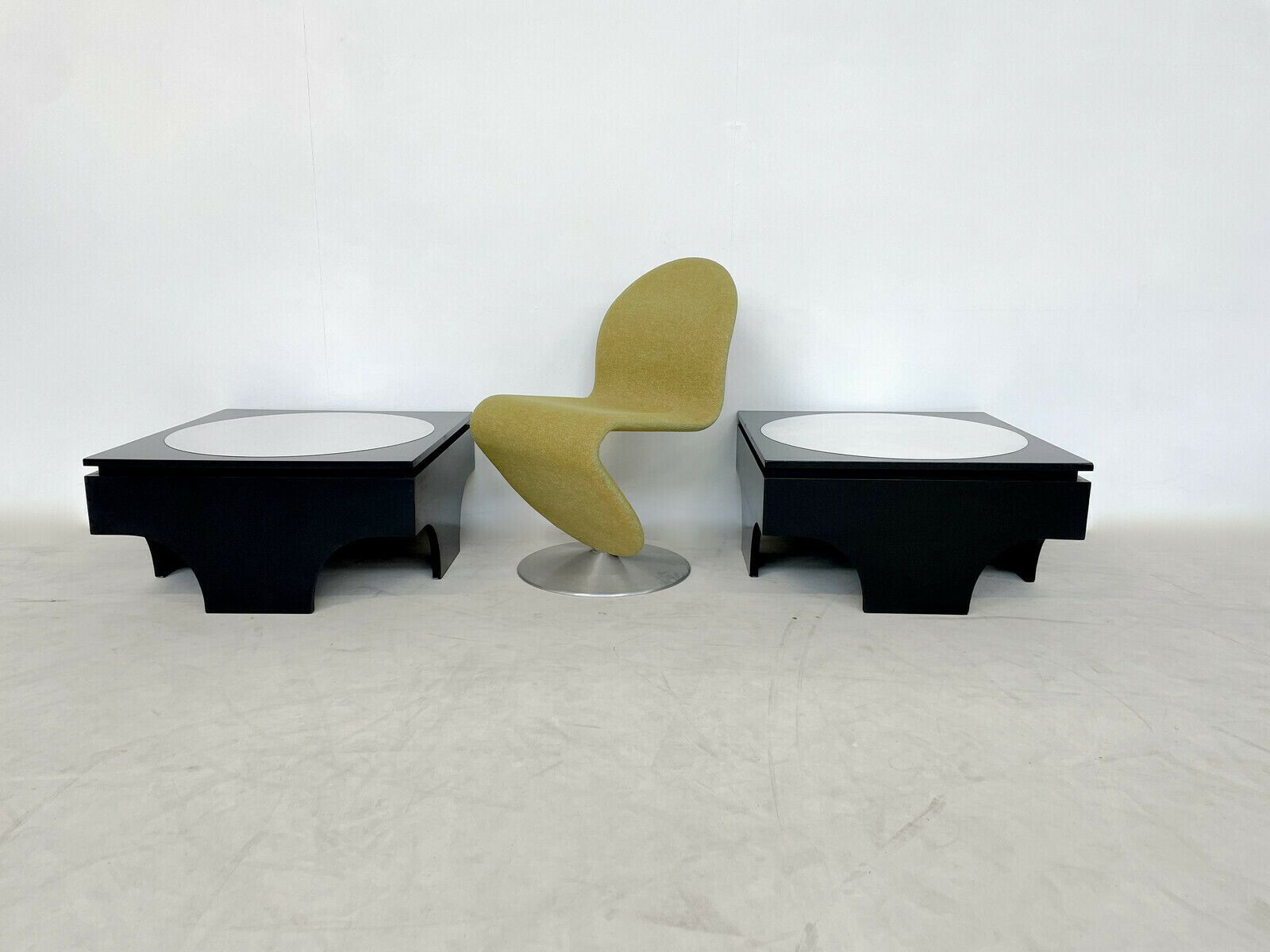 Pair Of Mid Century Side Tables By Emiel Veranneman photo buy
