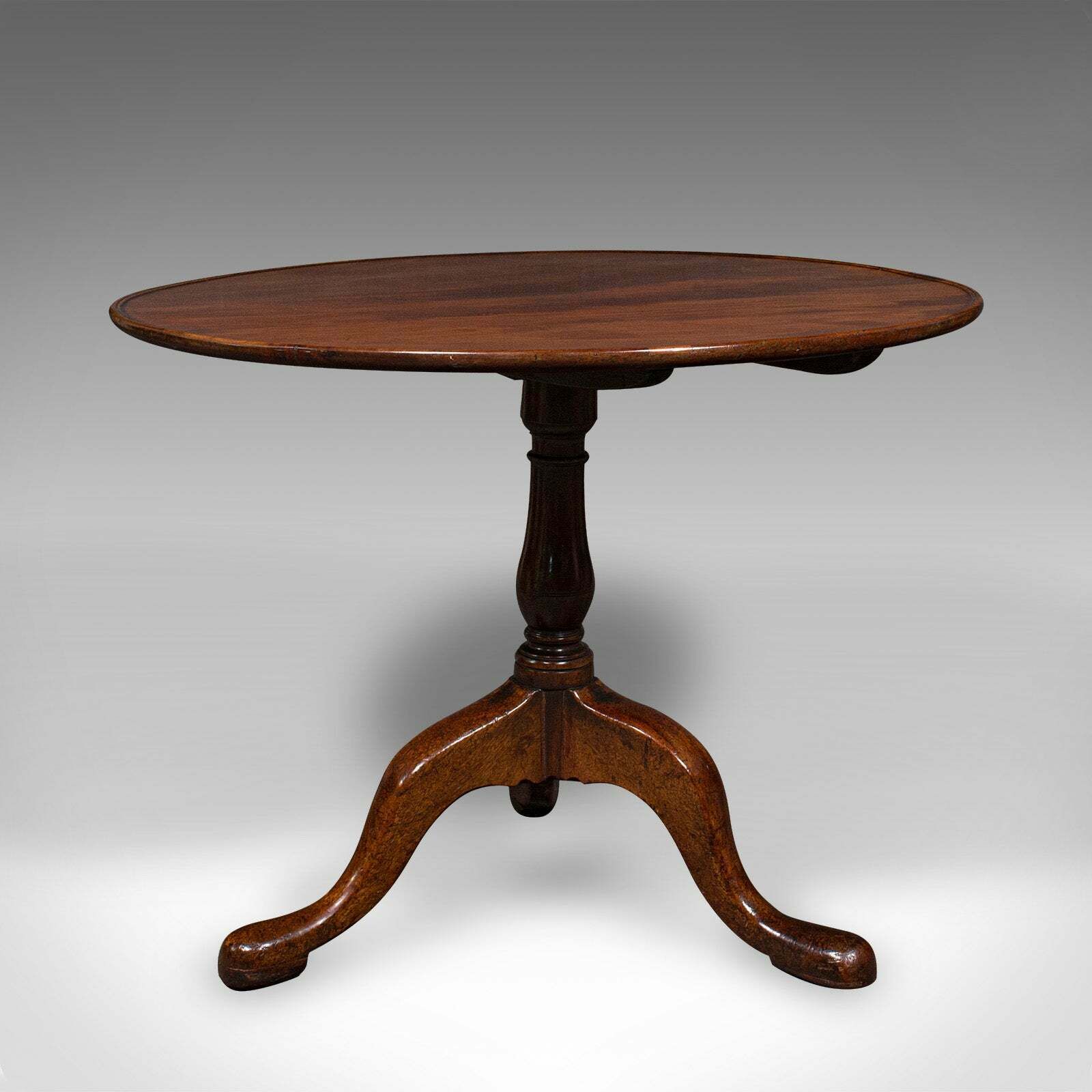 3 Feet Wide Antique Tilt Top Table, English, Reception Hall, Breakfast, Georgian photo for sale