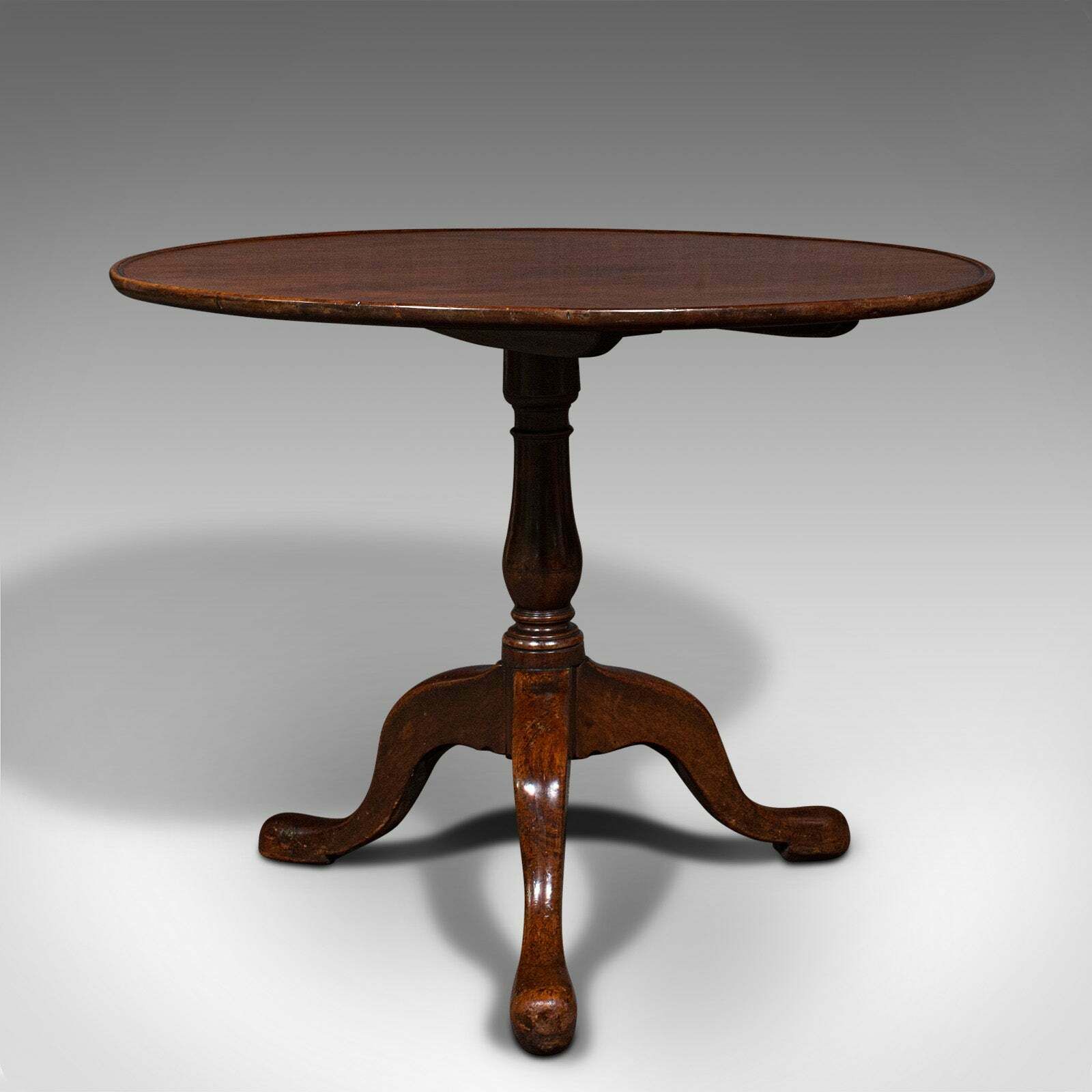 3 Feet Wide Antique Tilt Top Table, English, Reception Hall, Breakfast, Georgian photo 2850.0