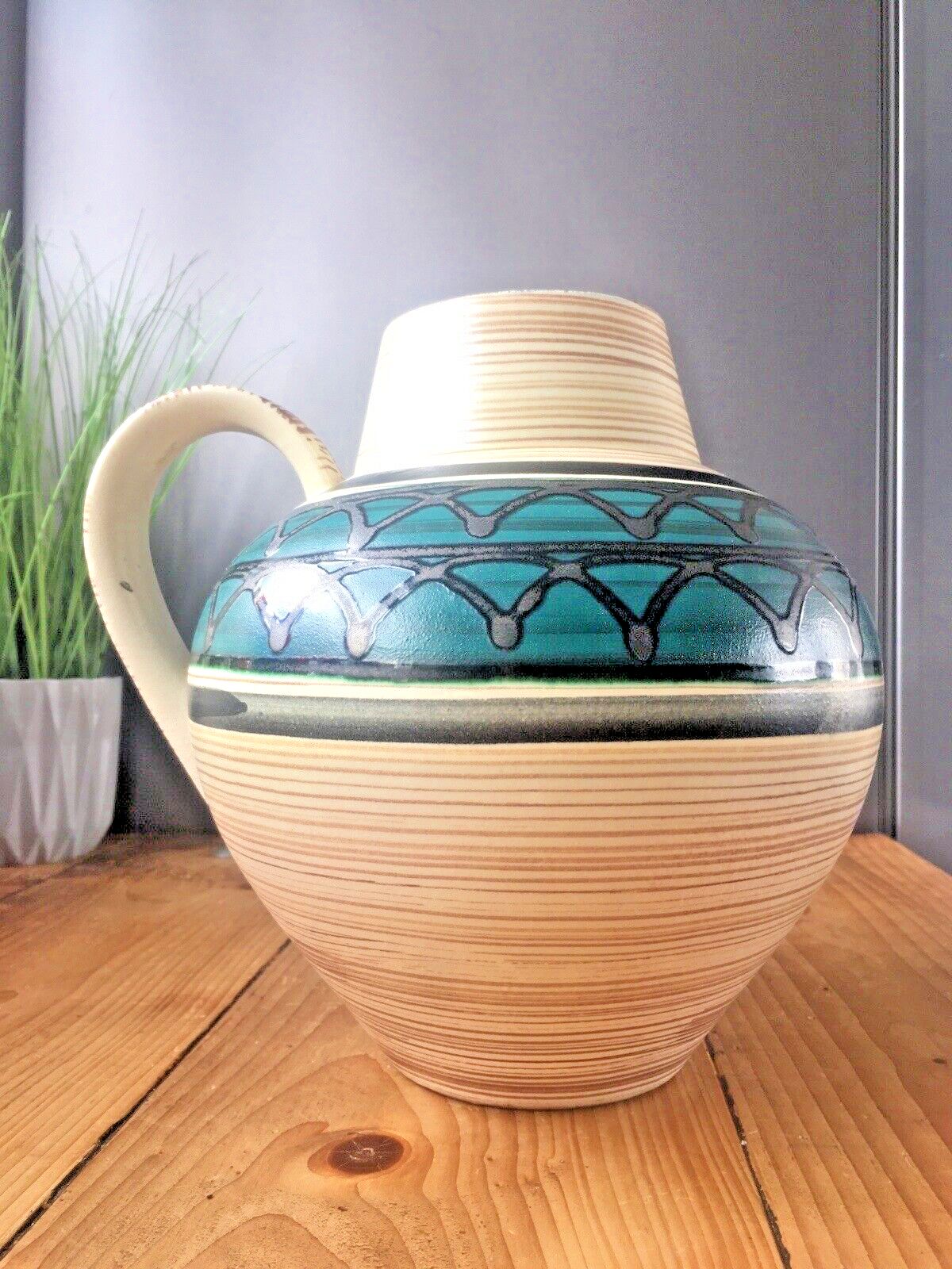 Large 1960's Carstens Tonnieshof West German Pottery Floor Jug Vase 698 23 Retro photo buy