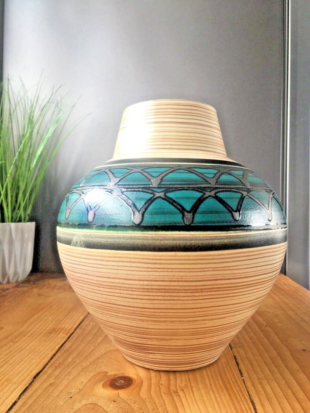 Large 1960's Carstens Tonnieshof West German Pottery Floor Jug Vase 698 23 Retro photo vintage