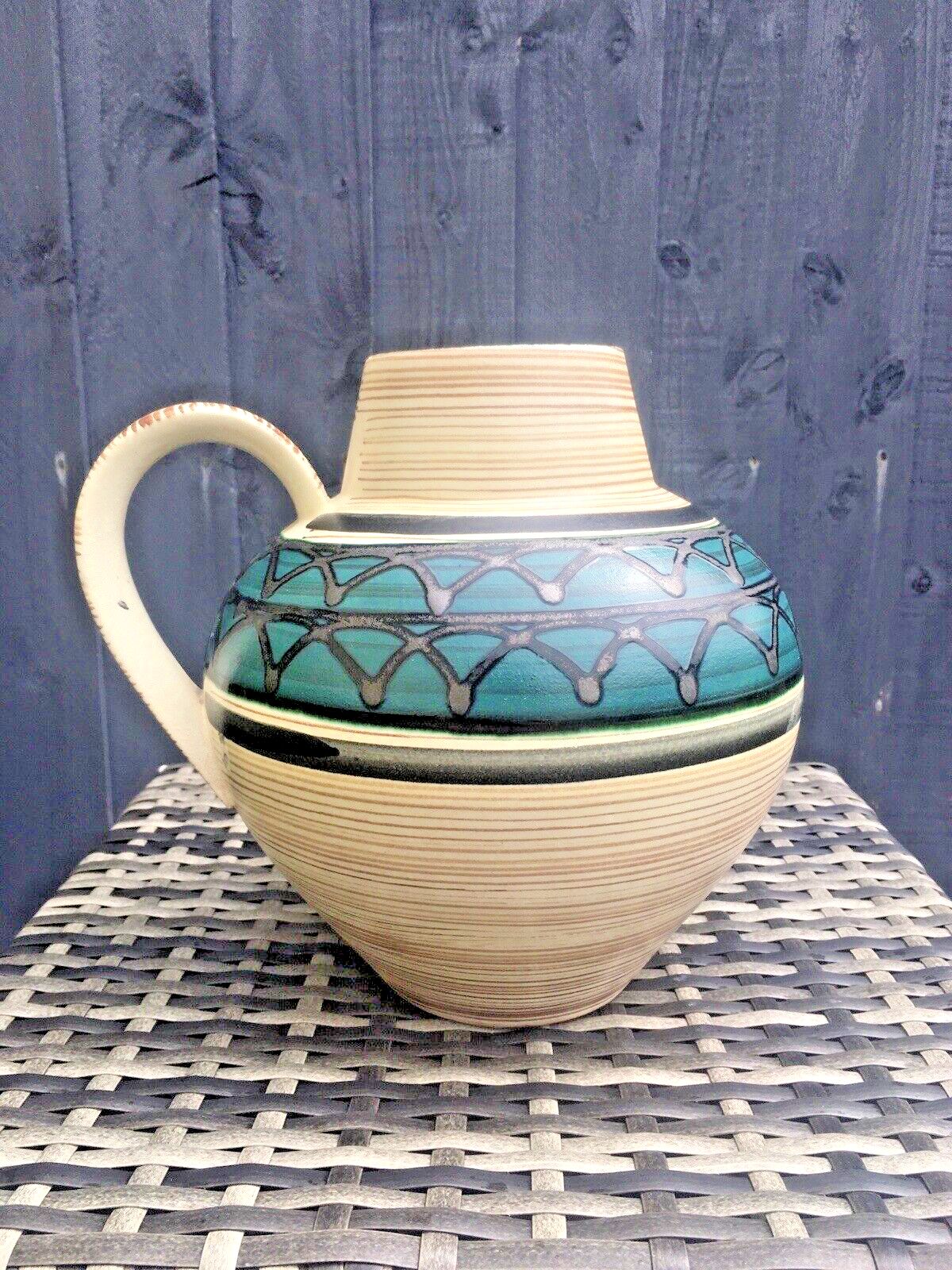 120.0 Large 1960's Carstens Tonnieshof West German Pottery Floor Jug Vase 698 23 Retro photo