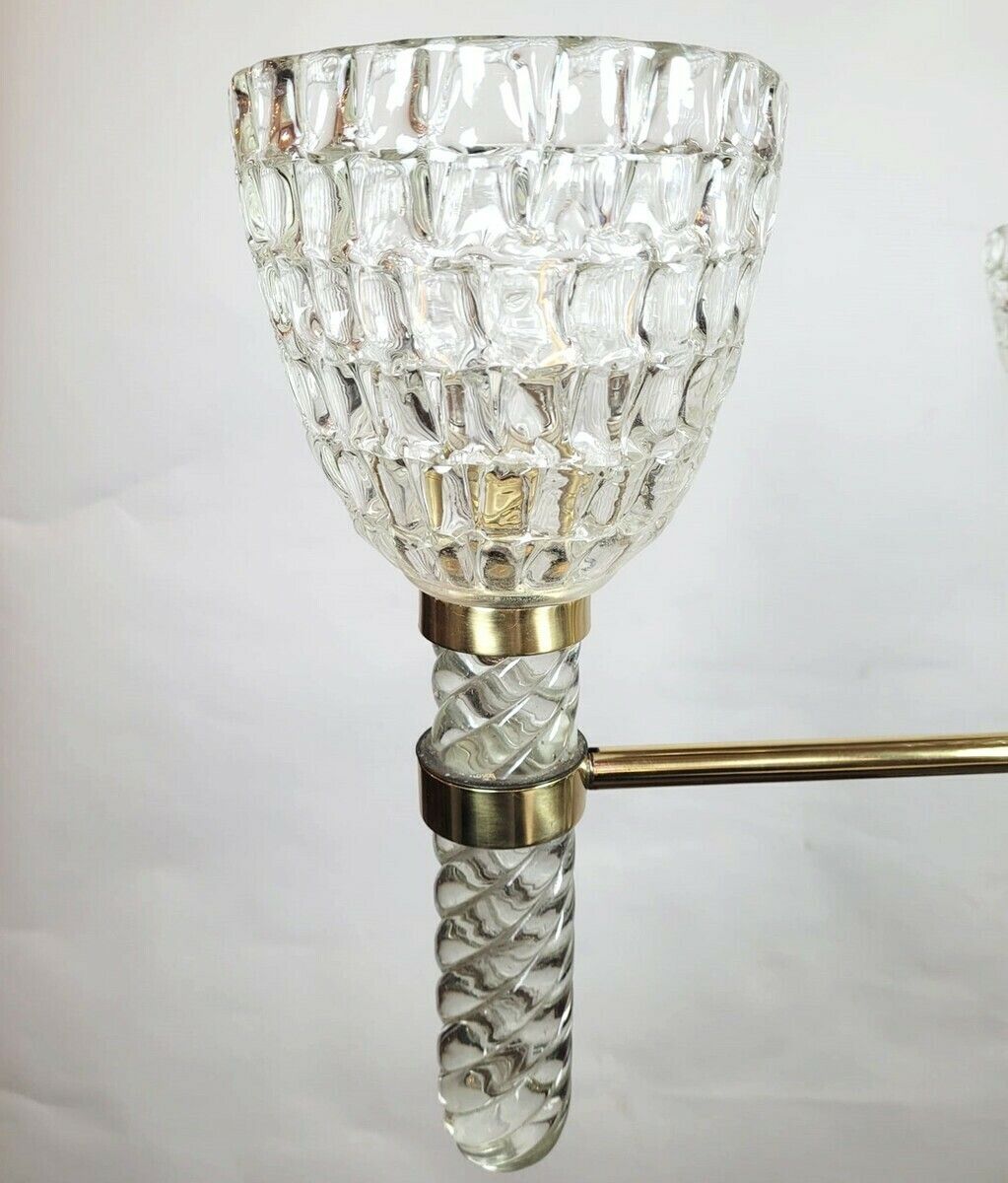 Mid Century Italian Murano Glass Chandelier By Séguso photo 4250.0