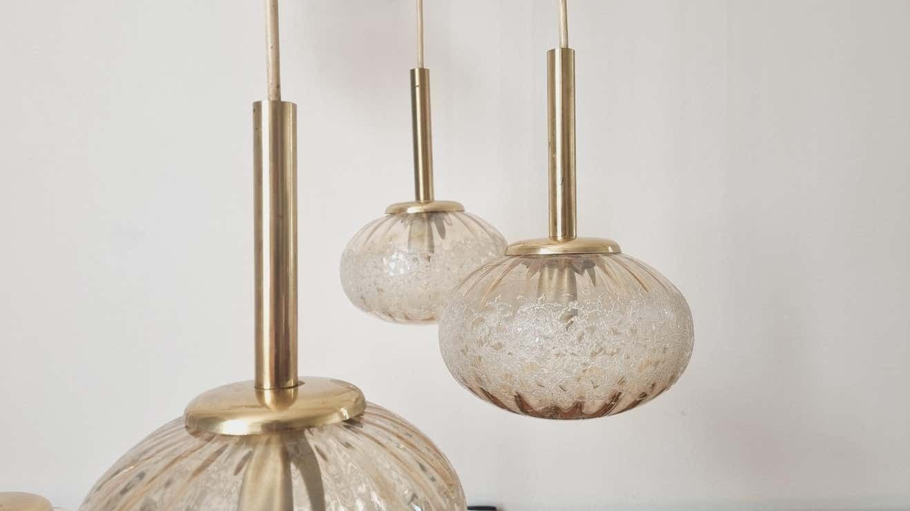 Rare Midcentury Pendant Fischer Leuchten, Germany, 1970s photo 611.0