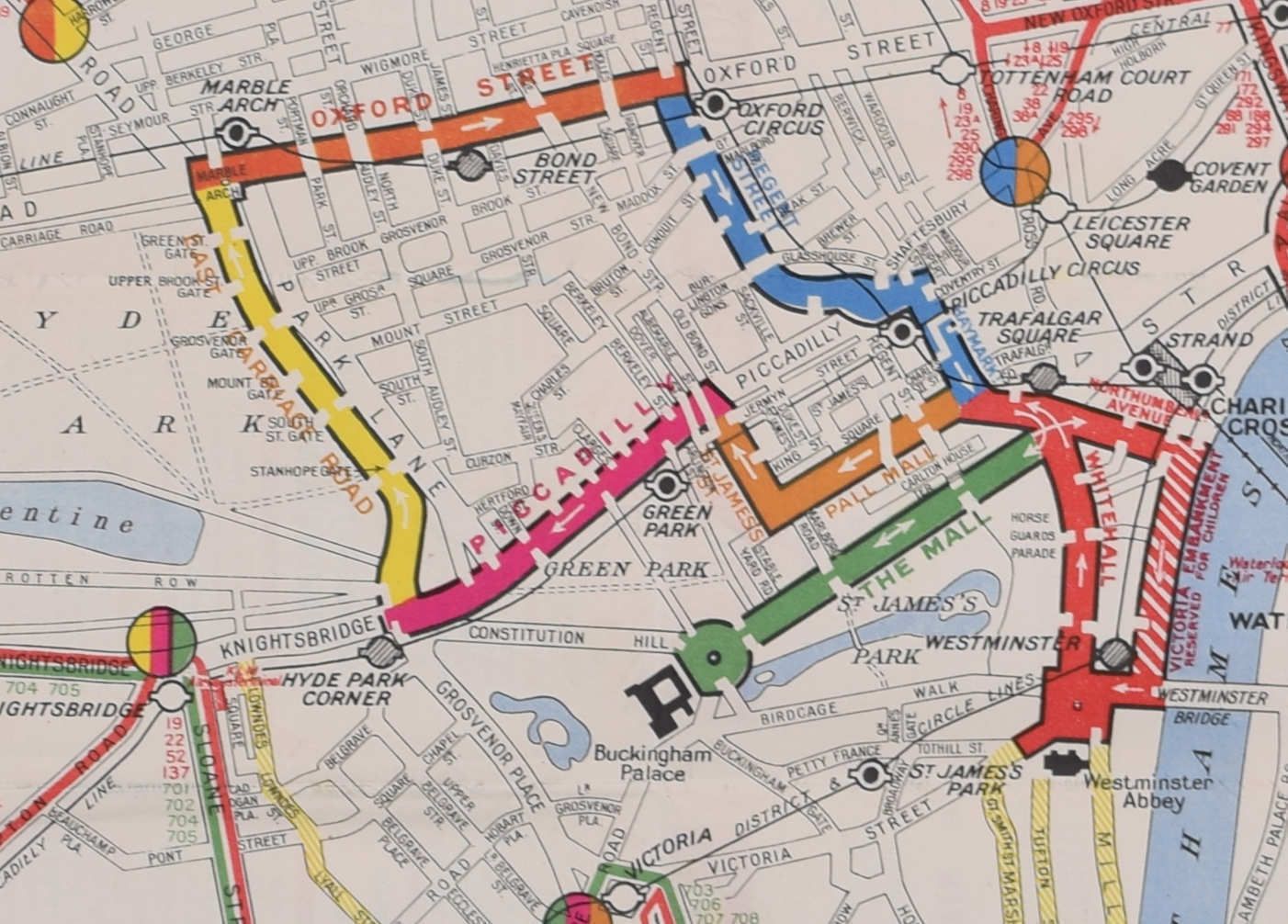 Coronation Arrangements – Map Of London (1953) photo for sale