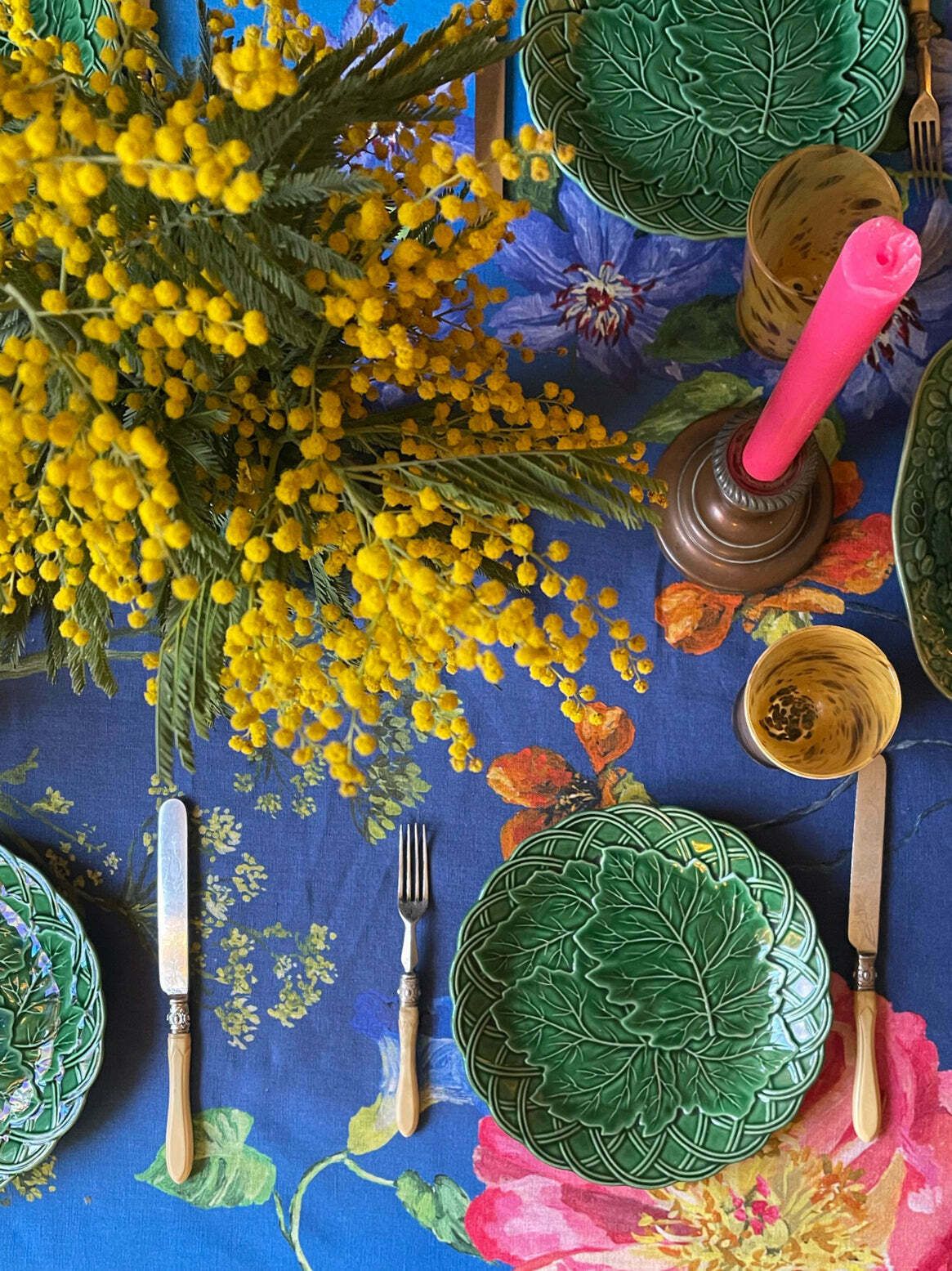Antique Majolica Green Grape Leaf & Basket Salad Plate Set Of 10 photo furniture
