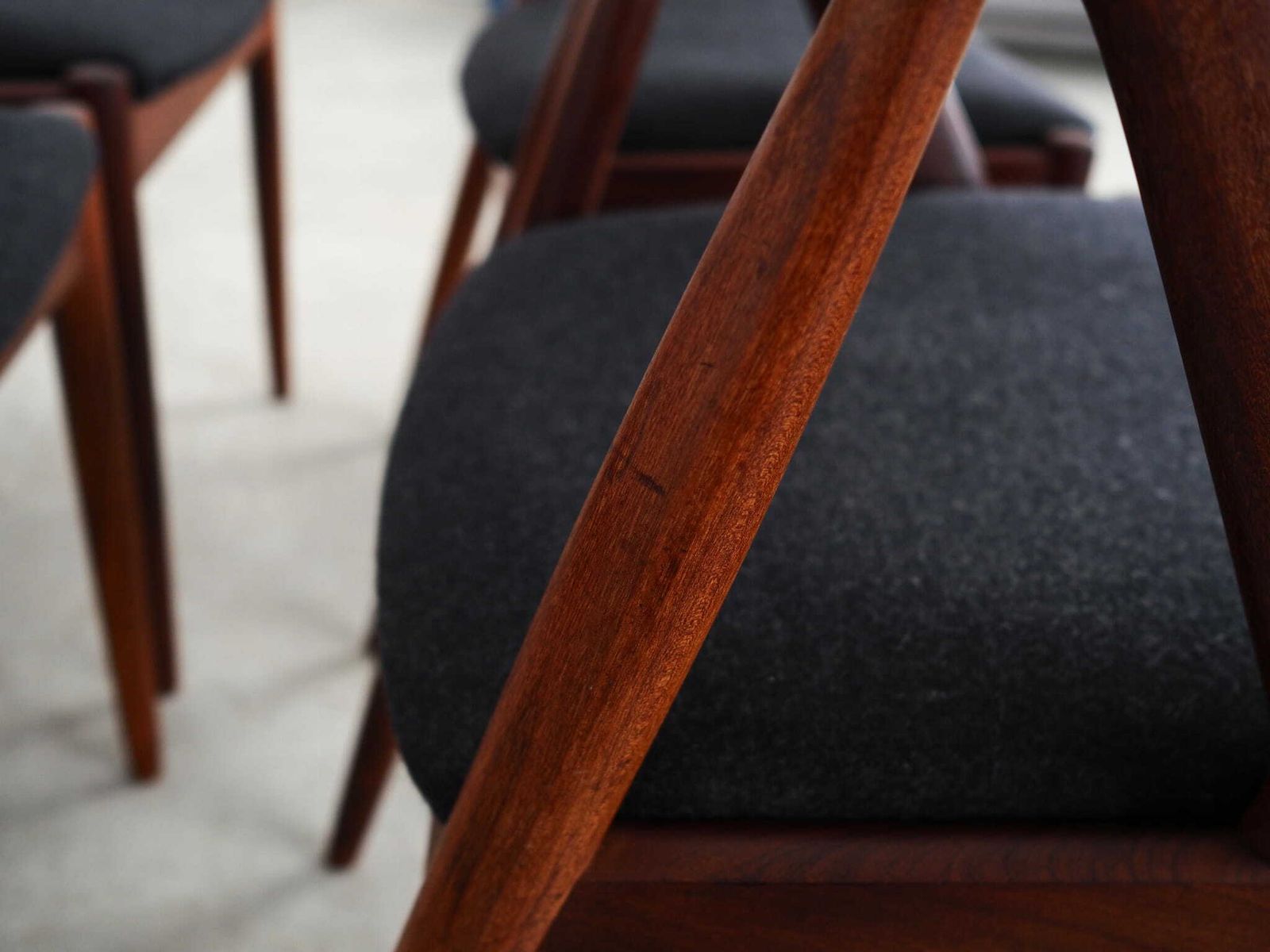 Set Of Four Teak Chairs, Danish Design, 1970s, Designer: Kai Kristiansen photo 2699.0