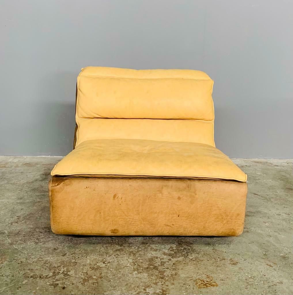 Bogo Sofa In Leather And Suede, By Carlo Bartoli For Rossi Di Albizzate, Set Of 5 photo Furniture