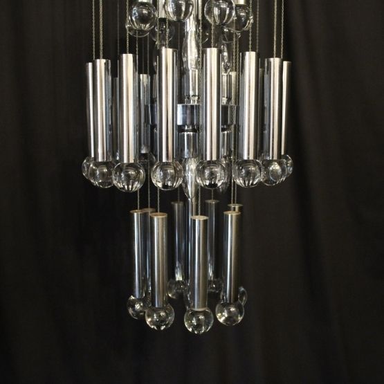 Italian Gaetano Sciolari 9 Light Chandelier photo furniture