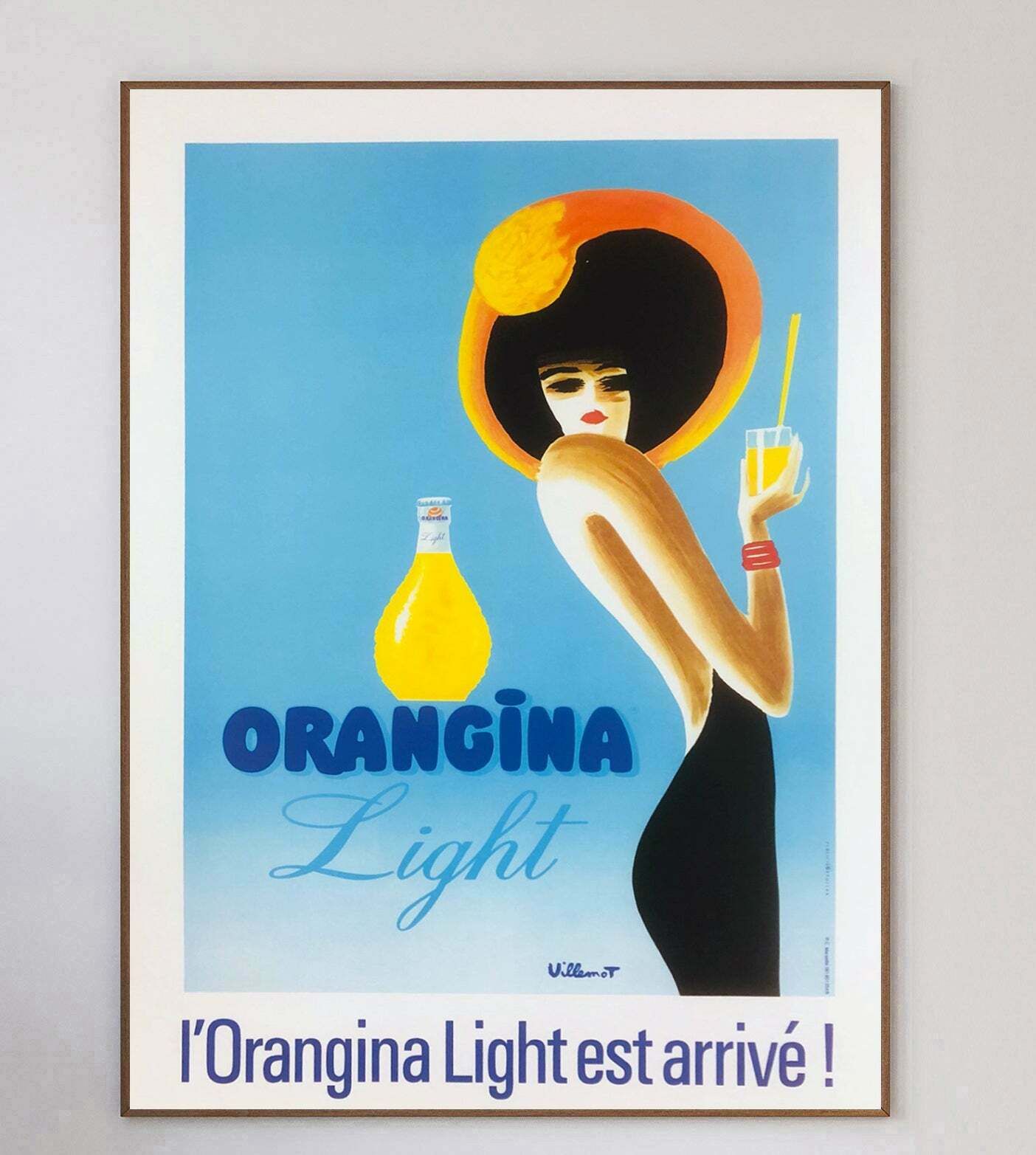 Orangina Light   Villemot Vendor 1980 Original Vintage Poster photo 524.0