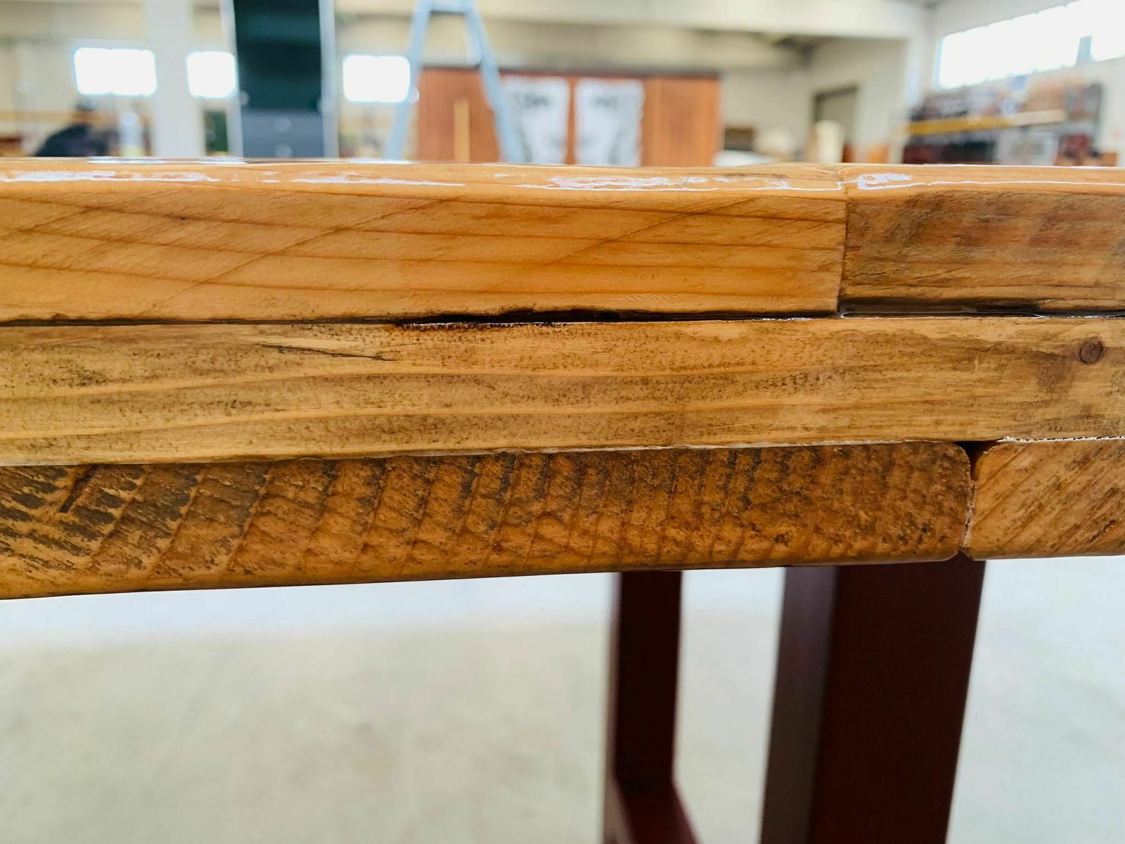 Handcrafted Table And Top, Made With Recycled Fir Materials photo 3910.0