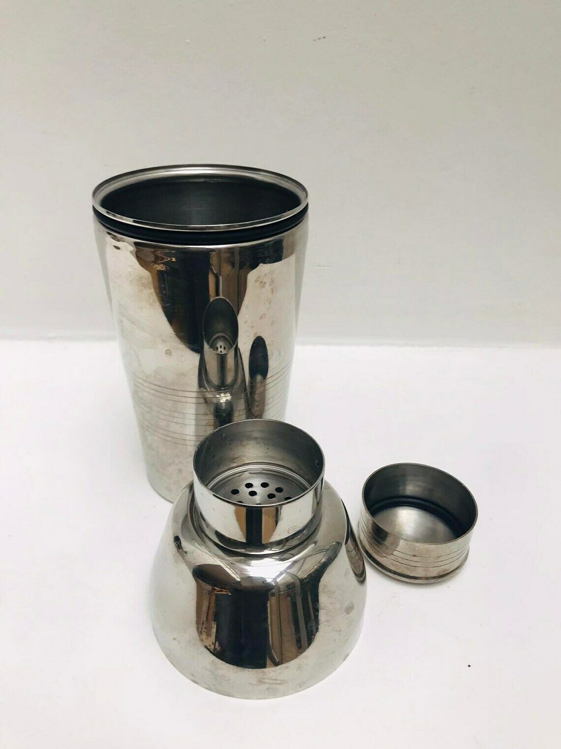 Cocktail Shaker Guy Degrenne Cocktail Mid Century Bar Cart Bar Set 60s Mixology Bartender Barista Home Gift For Him French Bar Gift photo for sale