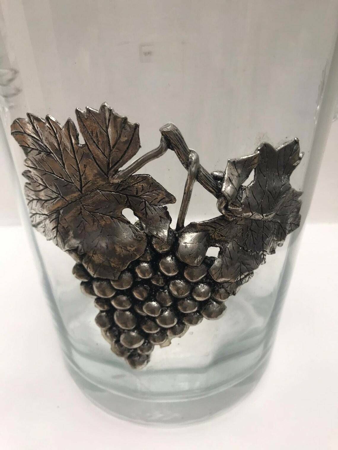 Champagne Ijsemmer Geslepen Glas Met Handvatten – Glazen Wijnkoeler Hollywood Regency Barkartdecoratie Luxe Barware Huwelijkscadeau photo furniture