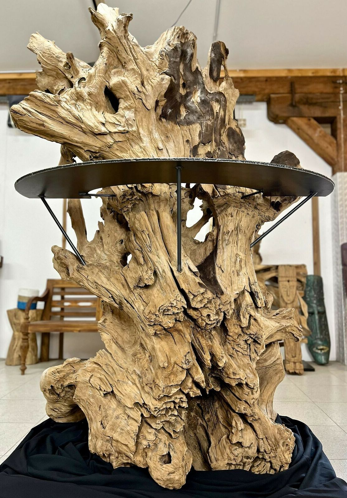 Gigantic Teak Root Stand Up Bar   Organic Modern, Indonesia 2022 photo buy